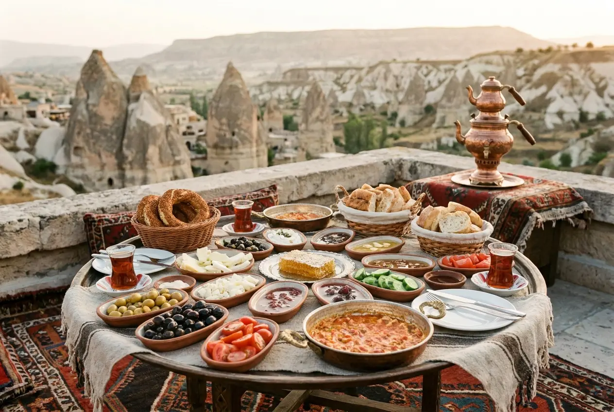 Terasta Serpme Kahvaltı